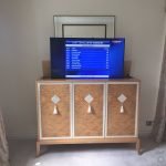 cabinet motorised tv mount