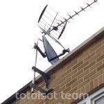 tv aerial installation with dish